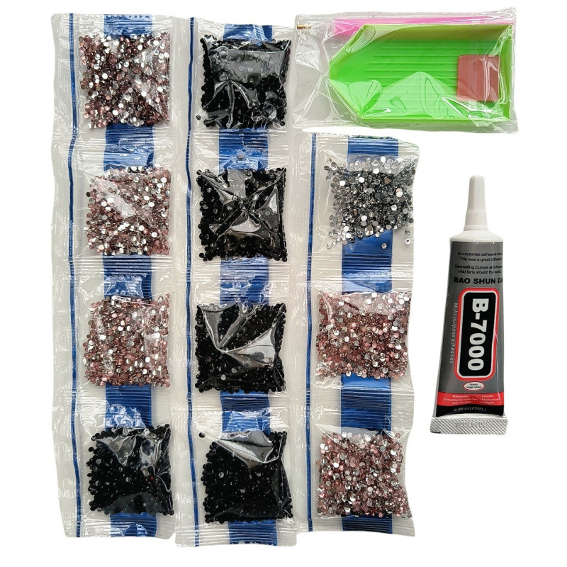 Espejo de maquillaje de escritorio Kulomi, espejo de tocador de diamante de pegatina de bricolaje hecho a mano, diseño de rotación de escritorio creativo, espejo de diamante pegajoso