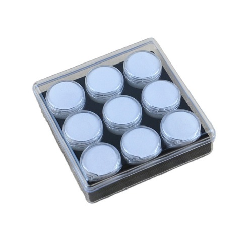 9mm Transparent Acrylic Jewelry Loose Gemstone Colorful Gemstone Ring Setting Craft Bead Storage Display Simple Packaging Box