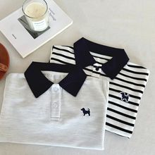 现货儿童T恤2025秋冬男童日系休闲翻领上衣童秋季长袖打底上衣