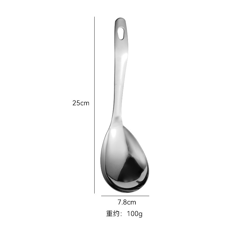 304ステンレス共通スプーン厚いバイキング分菜大さじ漏れスプーン食堂ホテル専用分菜スプーン|undefined