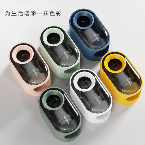 Automatic toothpaste squeezer, third generation Nordic contrasting color wall-mounted toothpaste storage rack, toothpaste squeezer