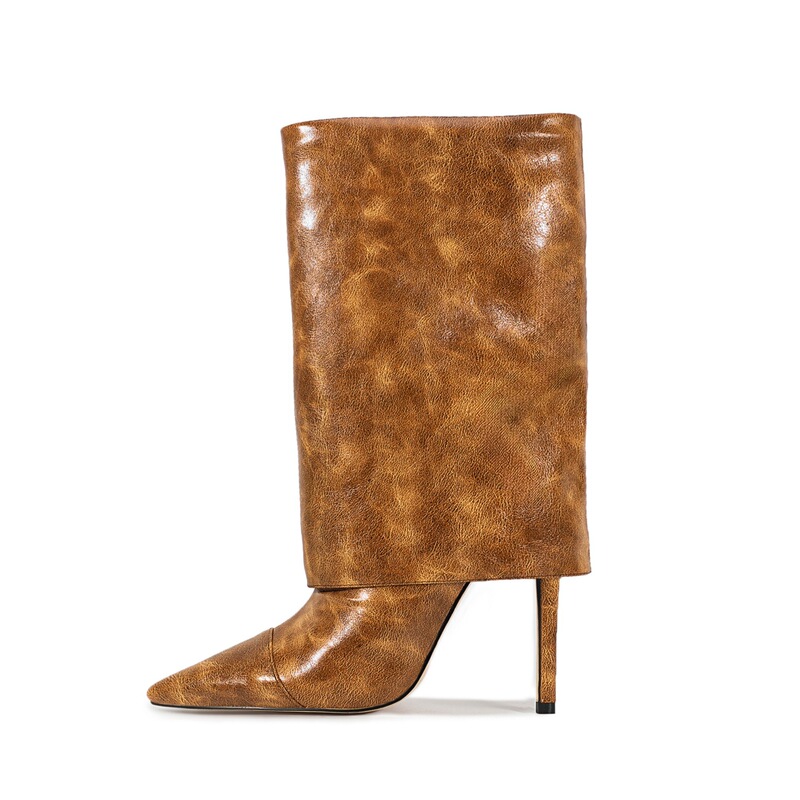 European and American Style Pointed Toe Stiletto Heel Skirted Boot Tube Calf Boots Runway Fashion Boots Large Size 47 Mid-Calf Boots Fashion Boots European and American Style Pointed Toe Stiletto Heel Skirted Boot Tube Calf Boots Runway Fashion Boots Large Size 47 Mid-Calf Boots Fashion Boots