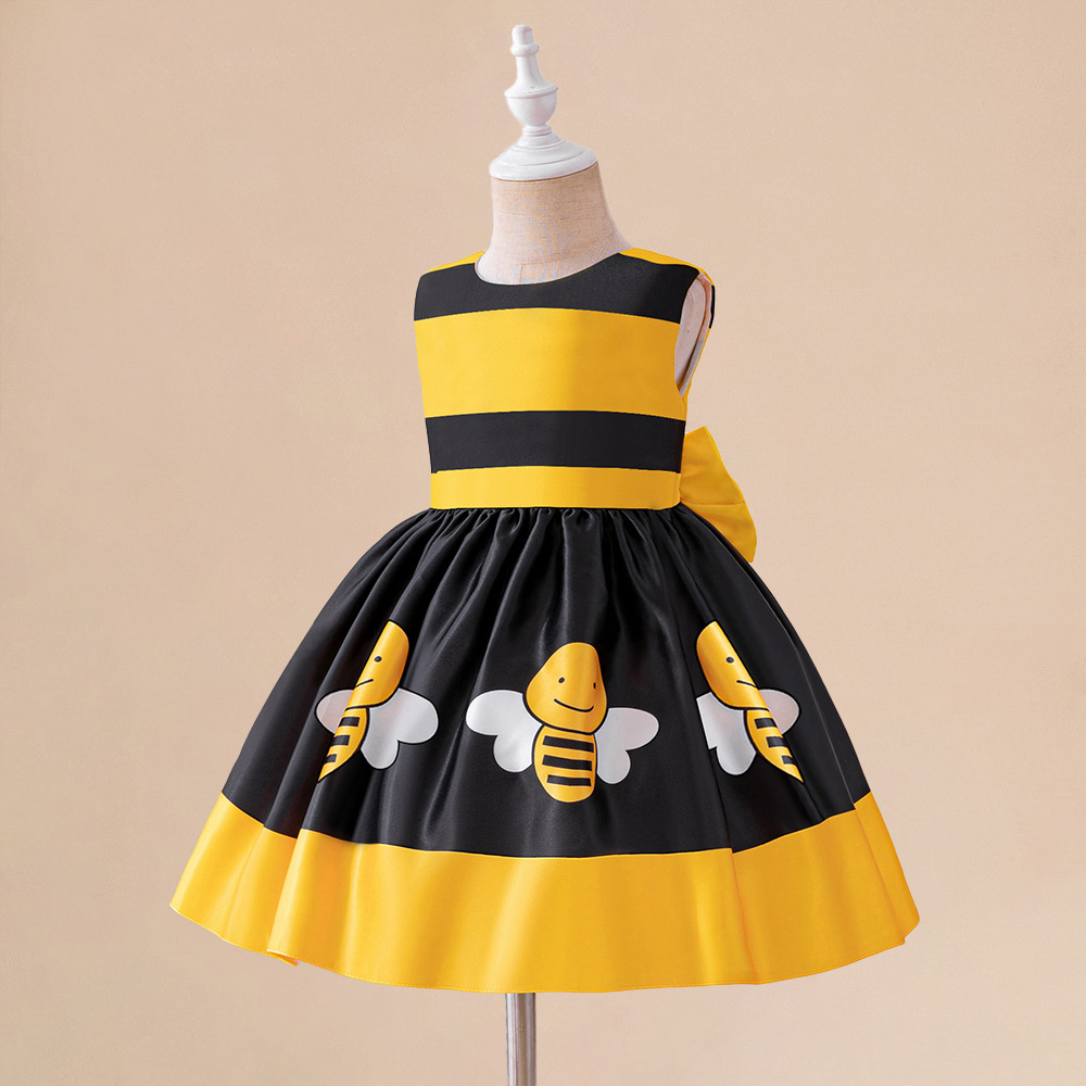 Nuevo traje de animales de abeja pequeña ropa cosplay infantil de Halloween vestido de fiesta de actuación escénica para niñas