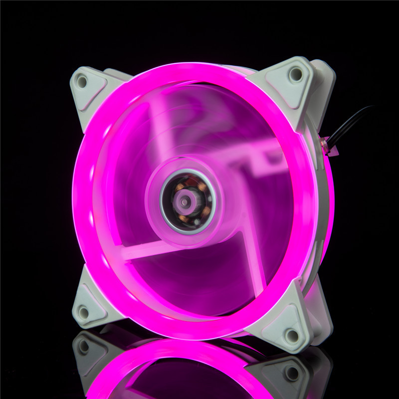 Ledケースファン12cm極光日食16led 12025クールledダブル絞りコンピュータケース|undefined