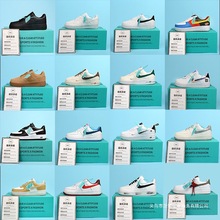 正品耐尅官低帮男鞋空军一号女鞋黑武士纯白小麦色莆田鞋纯原过毒