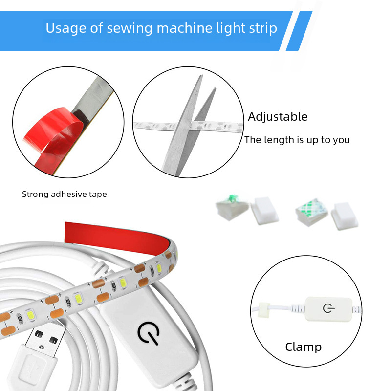 LED 라이트 바 2835USB 터치 유도 램프 조명 5V 저전압 페이스트 휴대용 재봉틀 라이트 벨트의 엄격한 선택
