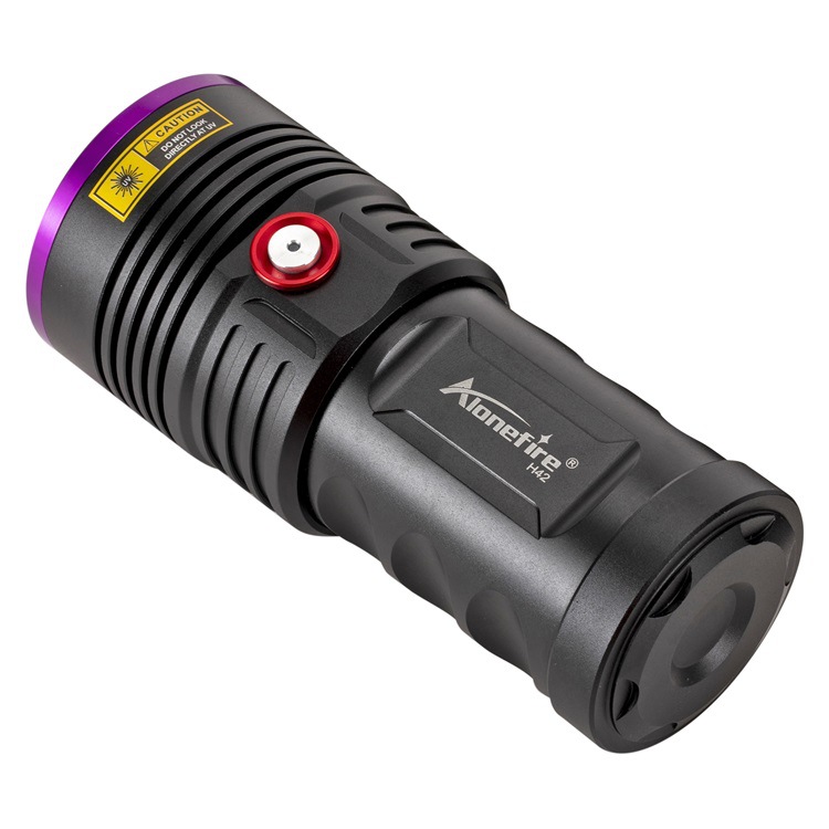 Linterna UV Real H42, lámpara violeta de 45W, 365nm, detección de defectos, fluorescencia y aceite