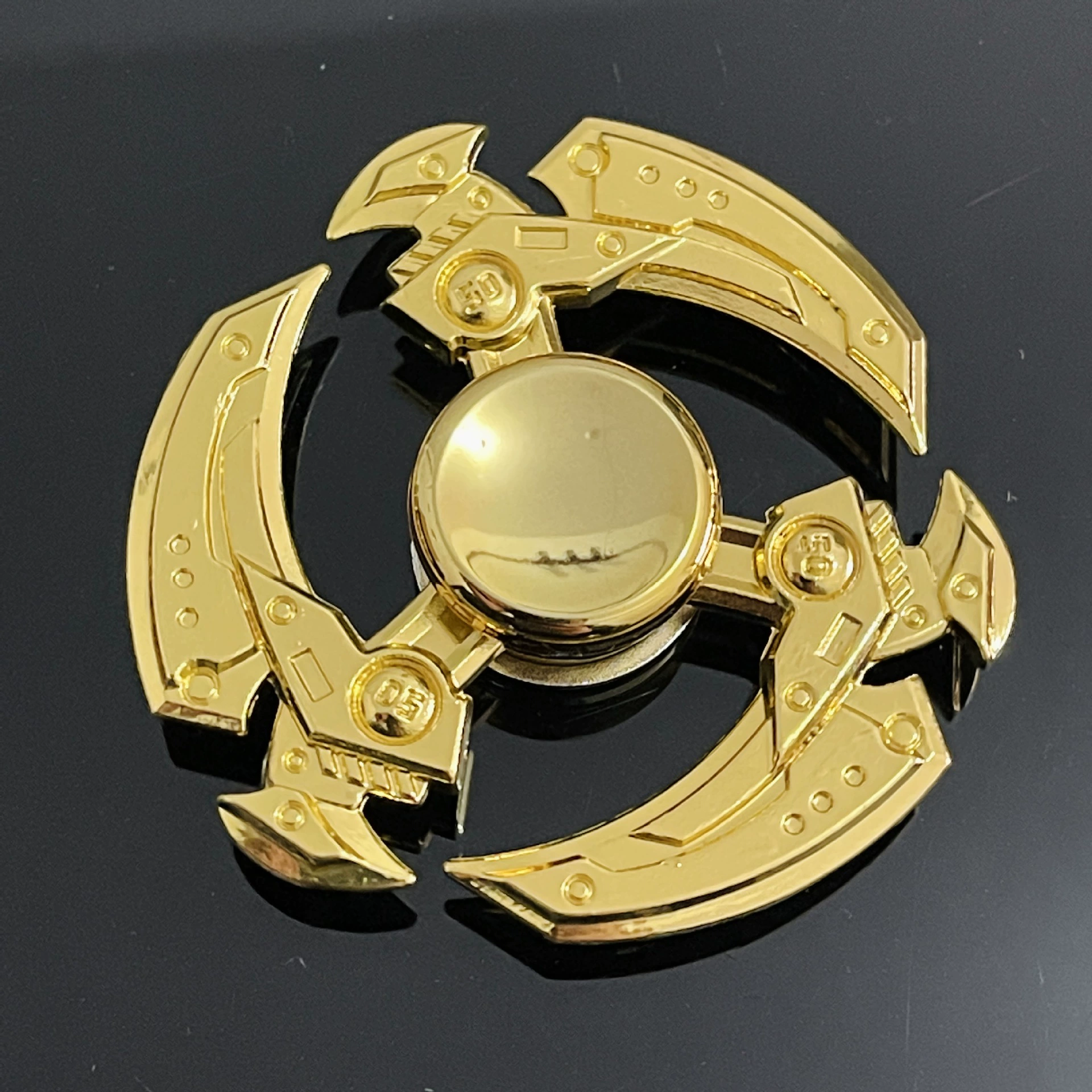 Golden spinning top for finger, wide color palette, anti-stress