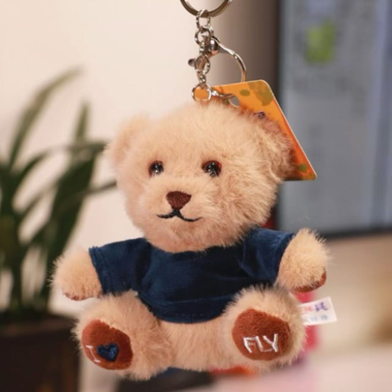 Teddy Bear Llavero Bear Colgante Mochila Muñeca Logotipo Impresión Nombre Cumpleaños Graduación Muñeca Regalo