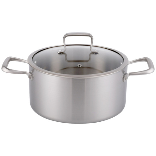 New stainless steel soup pot gas stove induction cooker universal hot pot multi-layer multi-bottom soup pot frying pot soup pot