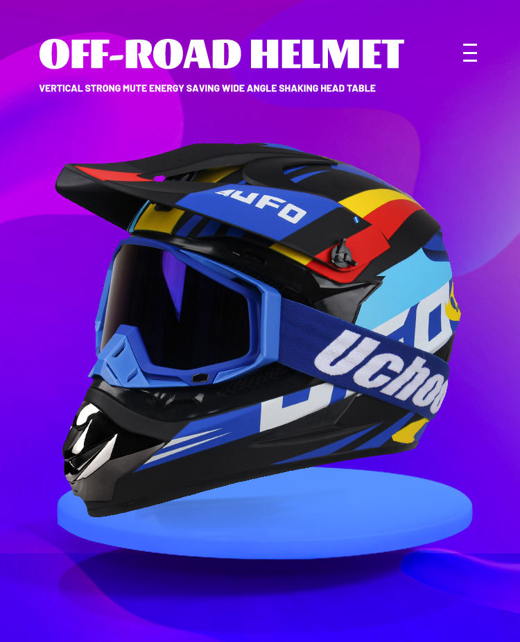 Motorcycle Helmet with Detachable Visor, Suitable for Off-Road Use, Mountain Biking, Unisex, Cross-Border Trade, Multiple Colors Available for Riding