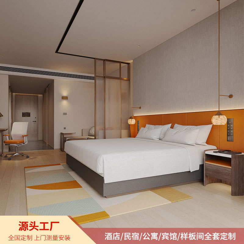 Hilton Homewood Suites Hotel Room Standard Furniture, Standard Room, Model Room, Suite, Full Set of Customized Furniture, Direct Sales from the Source Factory