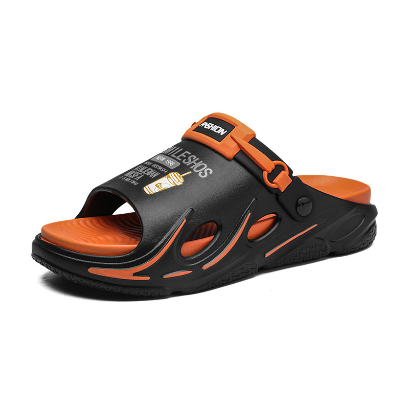 Verano de dos colores de dedos abiertos ventilados un hombre al aire libre casa dos zapatillas de playa zapatillas frías