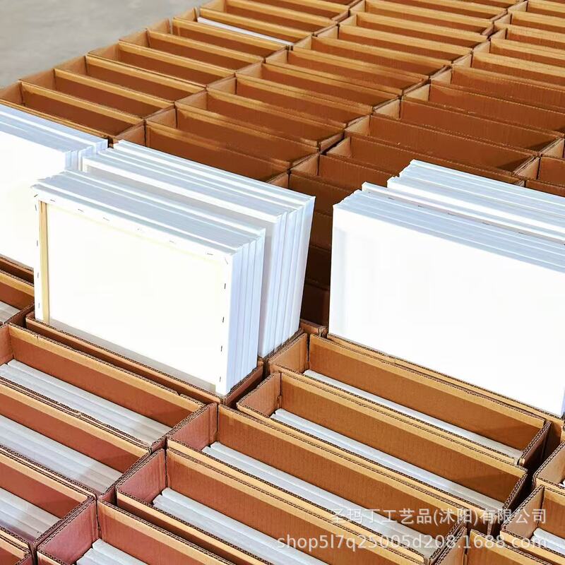 Oil Painting Frame Cross-Border Cotton Canvas Painting Frame Ebay Canvas with Inner Frame DIY