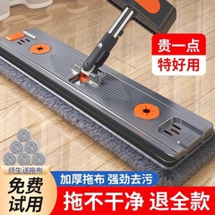 免手洗2025新款家用懒人一拖净干湿两用地拖布桶平板拖把厂家直销