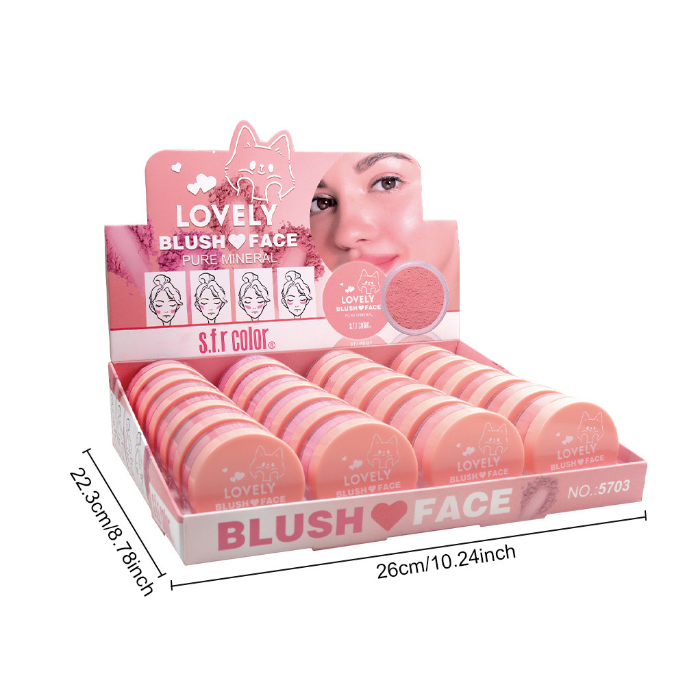 s.f.r color transfronterizo exclusivo maquillaje de color natural de color rosa blush con polvo de polvo.