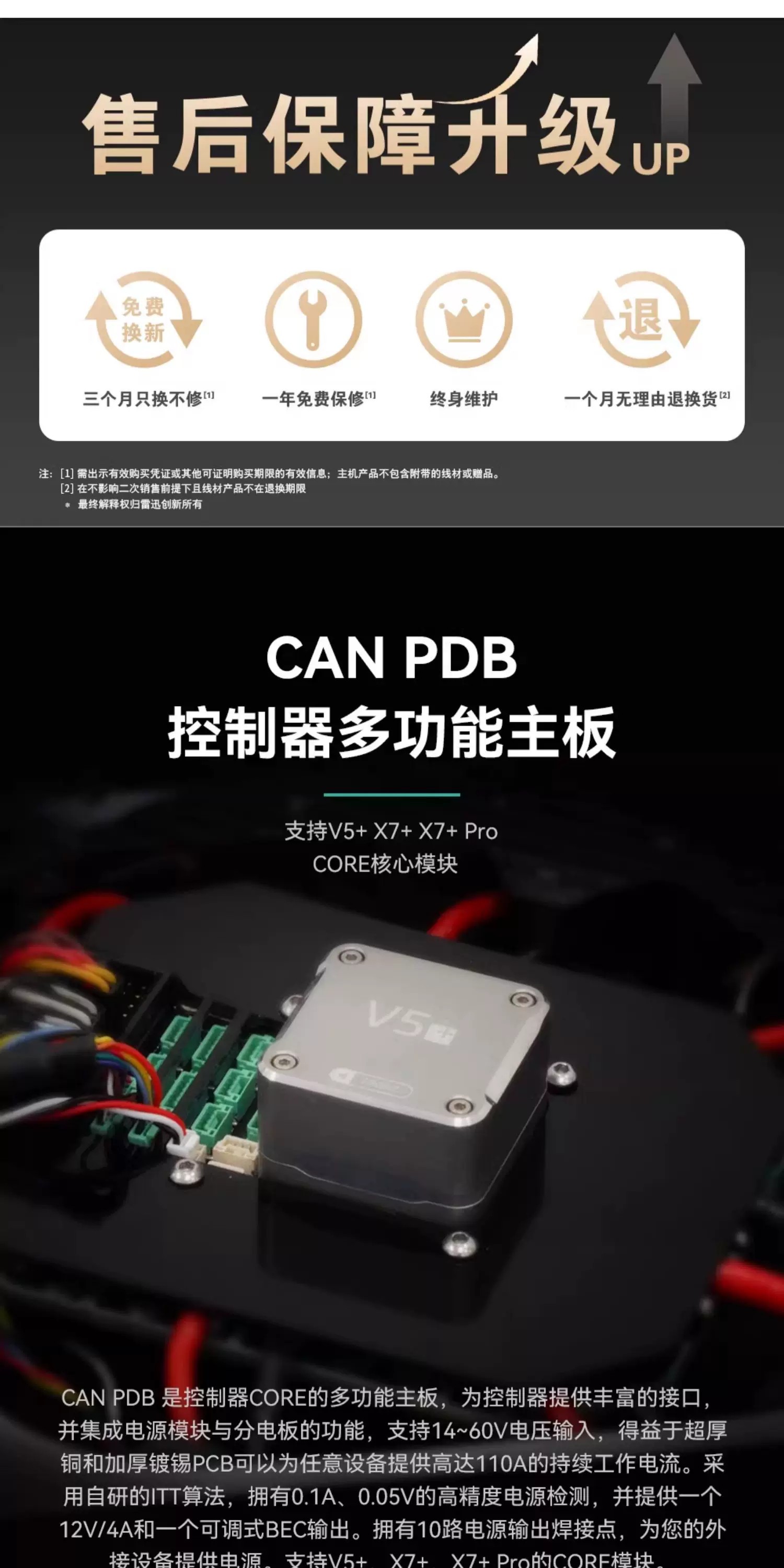 CUAV CAN PDB V2.5 Version Multifunctional High-Precision High-Current Flight Control Carrier Board