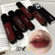 PinkyFocus Black Gloss Transparent Mirror Lip Glaze Moisturizing and Moisturizing Makeup Holding Waterproof Not Easy to Stick Cup Color Lip Gloss for Women