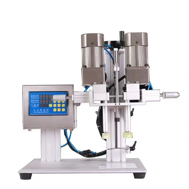 Máquina de tapa servo de tres tapas de tornillo botella de vidrio de bebida cubierta de polvo cubierta de cristal lata de extracción cubierta de hierro cubierta de bloqueo máquina de tapa