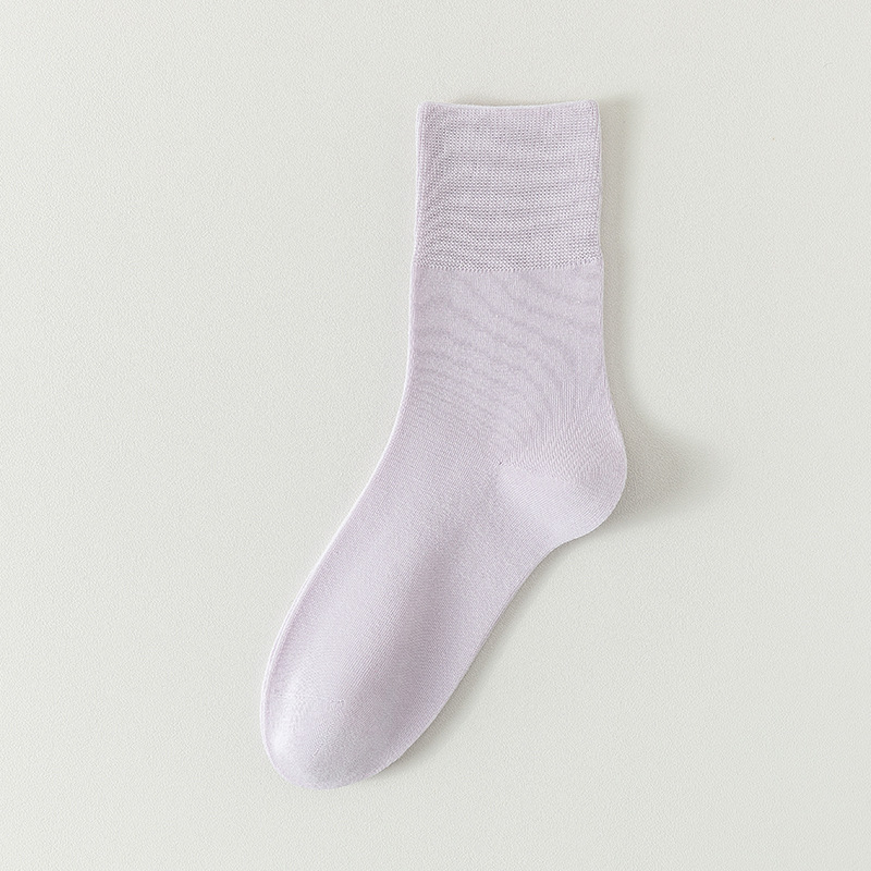 Calcetines de algodón de color sólido para mujeres todo en uno sin hueso cabeza de embalaje independiente para mujeres calcetines de verano transpirables