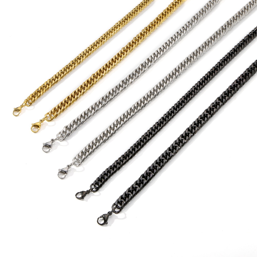 1 Piece Quantity 1 Piece 3mm*45cm 3mm*50cm 3mm*60cm Titanium Steel Jewelry Accessories