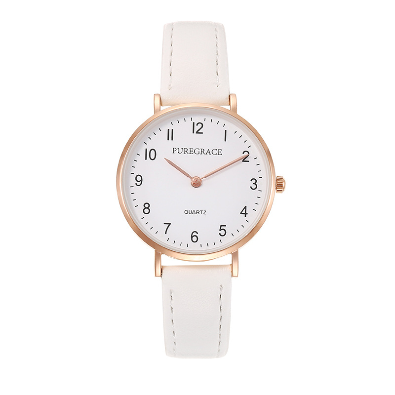 2025学生腕時計鋼ベルトデジタル夜光ファッション静音指針式二針かわいい石英時計5018
