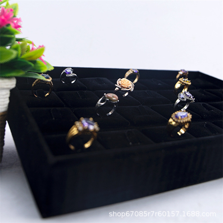 新款28位戒指饰品展示盘 珠宝饰品收纳盘 戒指珠宝收纳陈列盘批发