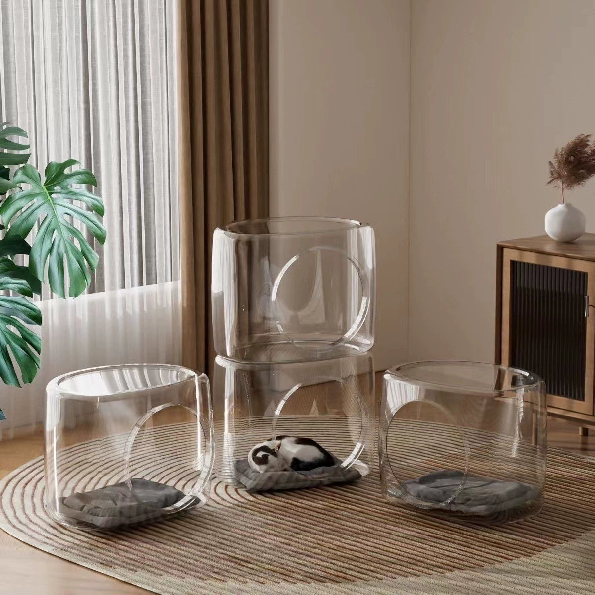 Космическая капсула кошачье гнездо Four Seasons Универсальный полузакрытый дышащий и не липкий кошачий дом кошачий дом кошачий кровать питомник