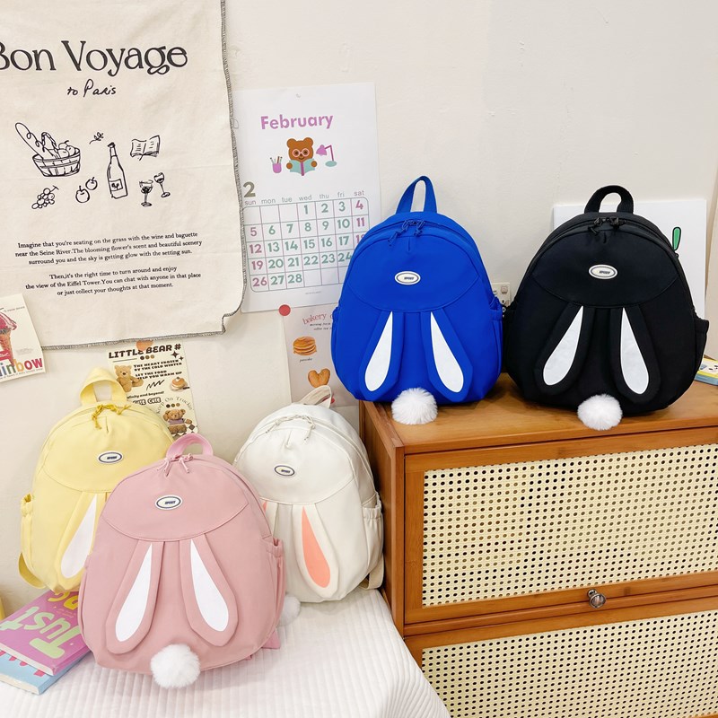 Rabbit Children's Backpack Kindergarten 2024 Student Schoolbag Ultra Light Girl's Backpack Boy's Travel Schoolbag