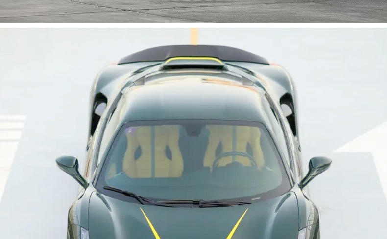 Suitable for Ferrari 488Gtb Modified V-Style Front Lip Carbon Fiber Front Shovel Head Shovel Chin Rear Lip Side Skirt Small Surround