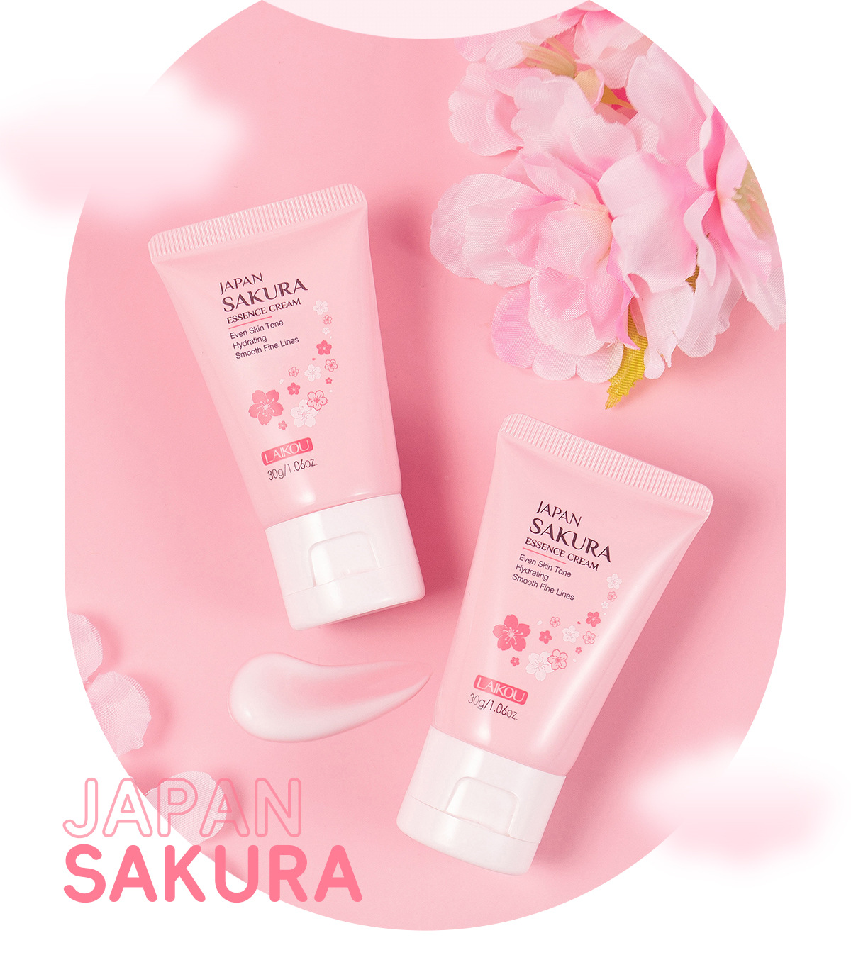 LAIKOU Cherry Blossom Essence Cream 30g, a moisturizing and hydrating skin care product in stock from the manufacturer undefined