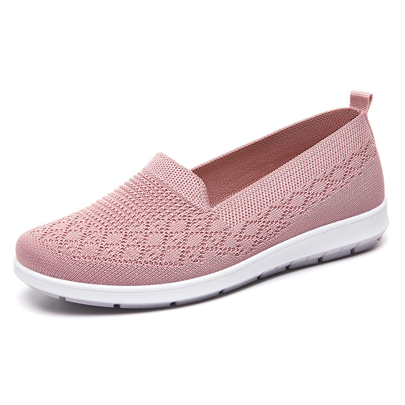 Zapatos mujer 2025 verano nuevo estilo comercio exterior zapatos de mujer viejos zapatos de tela de Beijing zapatos casuales planos transpirables zapatos de madre de suela suave