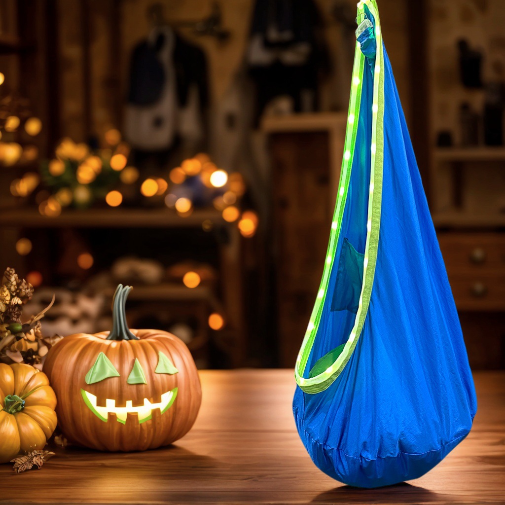 컬러 조명 나일론 160*70CM 로열 블루 나일론 아동 요람