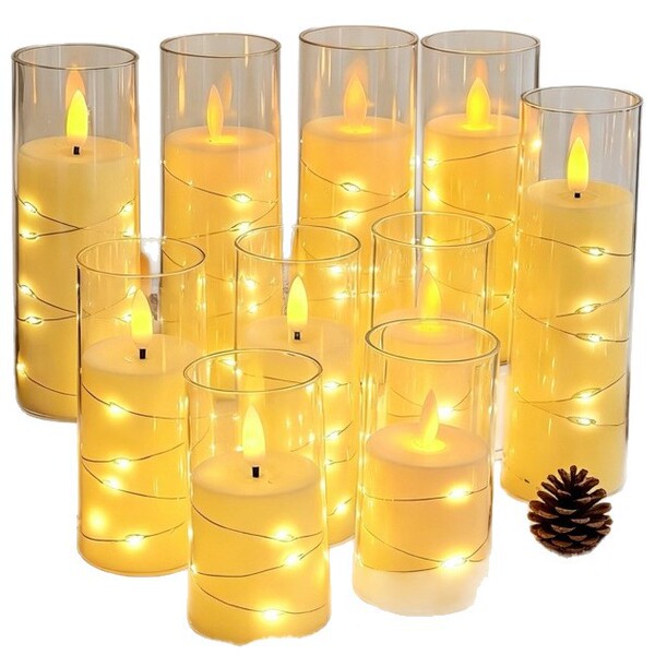 Cross-border LED electronic candle light remote control simulation…