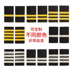 Pilot shoulder boards Indian metal wire woven ribbons Captain Air Vice Marshal Aviation uniform shoulder boards Cadet shoulder boards Direct factory sales