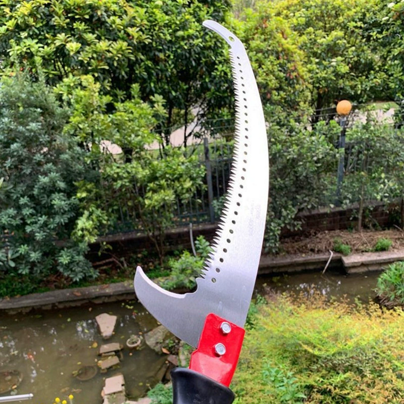Фабрика Прямая Высокая Ветвь Пила Двойной Крюк Садовые Деревья Обрезка Пила Расширяемая Ручка Высокая Ветвь Ремонт Ручная Пила
