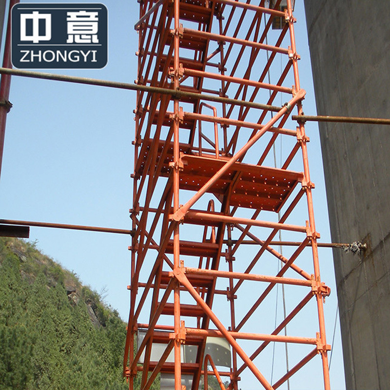 批发箱式安全爬梯 建筑施工基坑通道安全护笼组合式框架安全梯笼