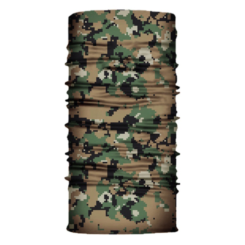Xunhui Mountaineering Magic Headscarf Forest Jungle Camping Leisure Windproof Sweat-Absorbent Scarf Outdoor Equipment Branch Printing