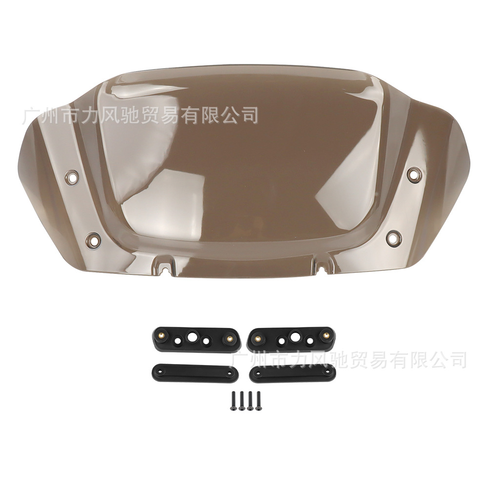 Soporte para parabrisas delantero para motocicleta de 10 pulgadas Harley Avenue Gliding CVO 23 - 24