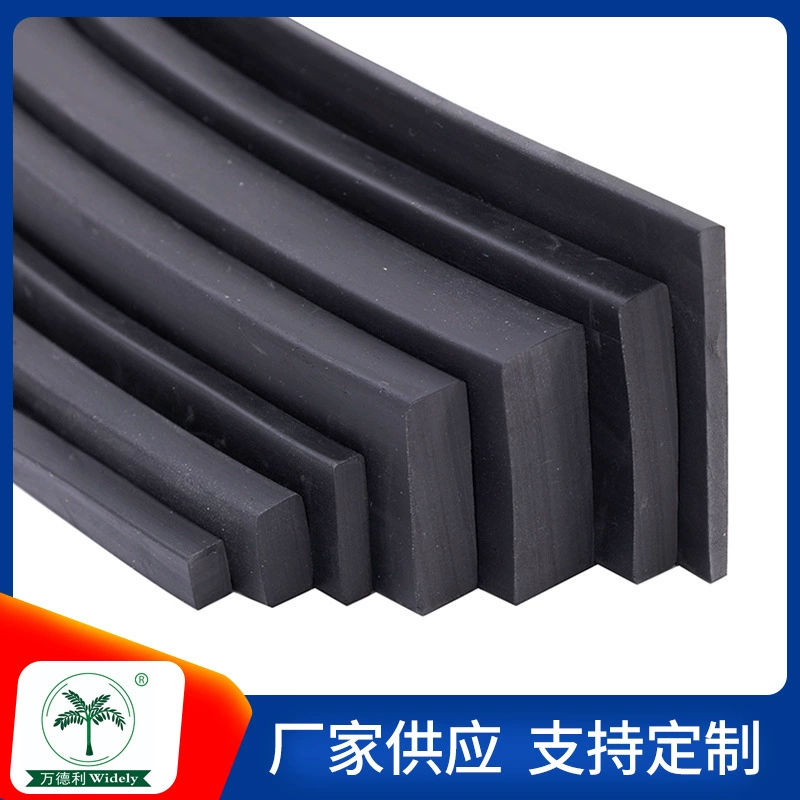 Резиновые полосы из ЭПДМ, цельные, квадратные, маслостойкие, амортизирующие и буферные, износостойкие и устойчивые к давлению, оптом