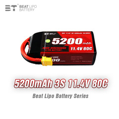 BT倍特RC車電気5200mah 80C 11.4V/3S/モデル車専用電池