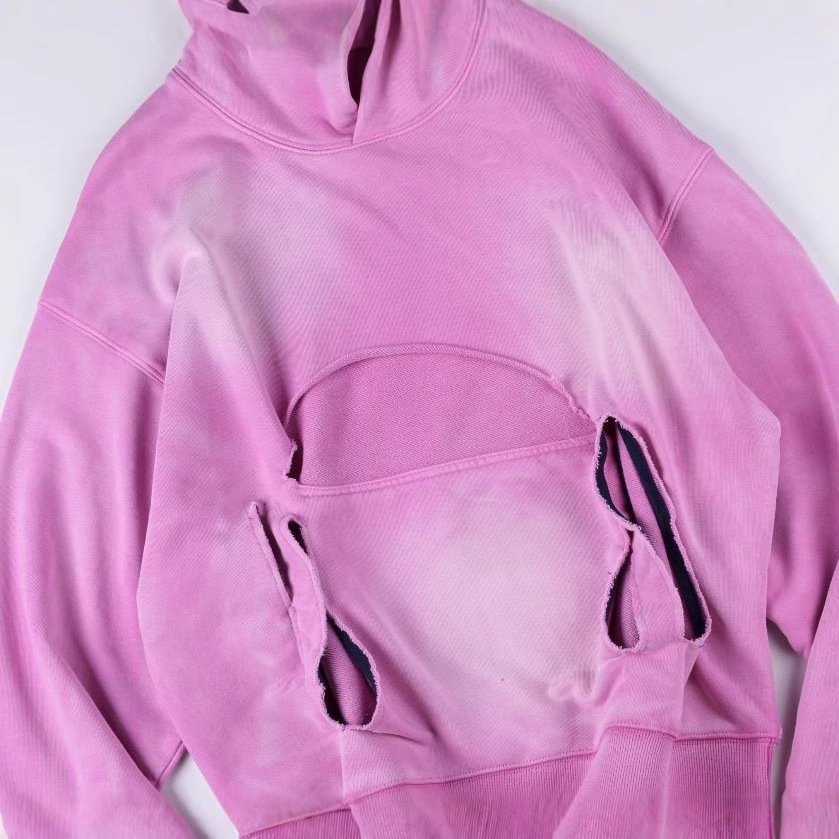 Moletom casual lavado para homens e mulheres, versátil e moderno._voghion.com