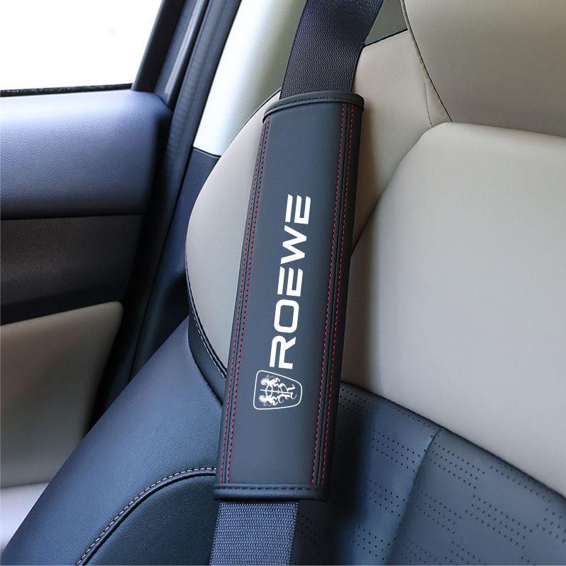 Universal – Seat belt shoulder pad Car Seatbelt - roewe-black-red-line-shoulder-pad-single-piece