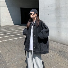 2025春秋新款牛仔外套女宽松韩版学生风网红抖音同款百搭上衣服潮