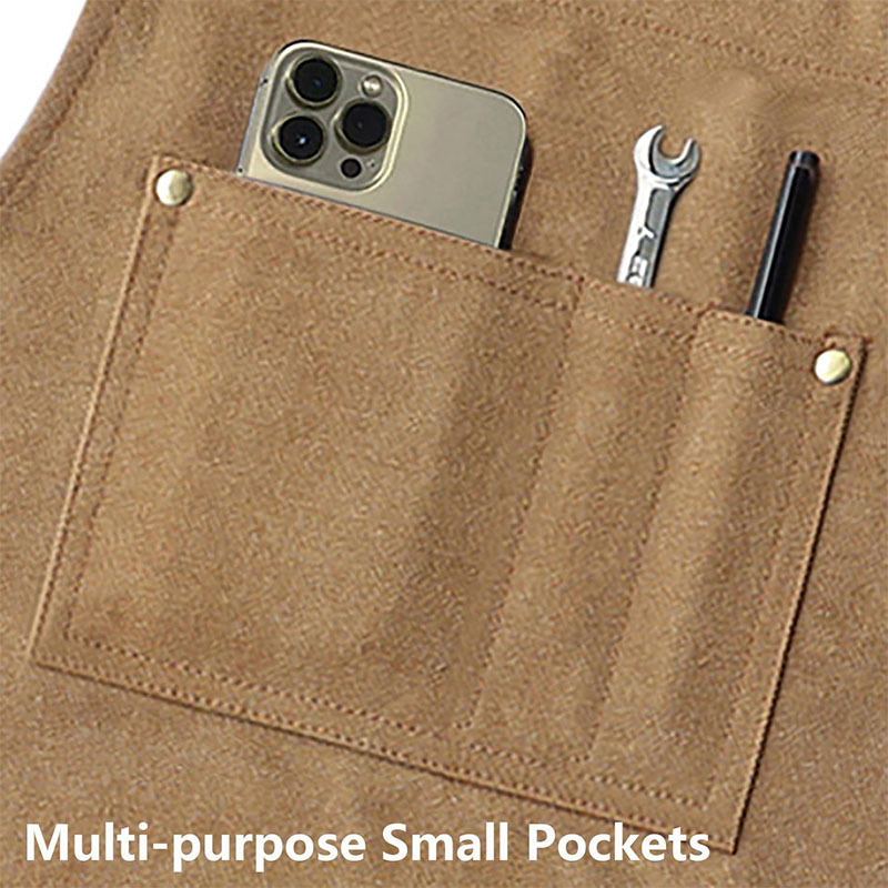 Comercio exterior transfronterizo delantal de lona gruesa impermeable estudiante de arte electricista carpintería ropa de trabajo Barbero delantal logotipo personalizado