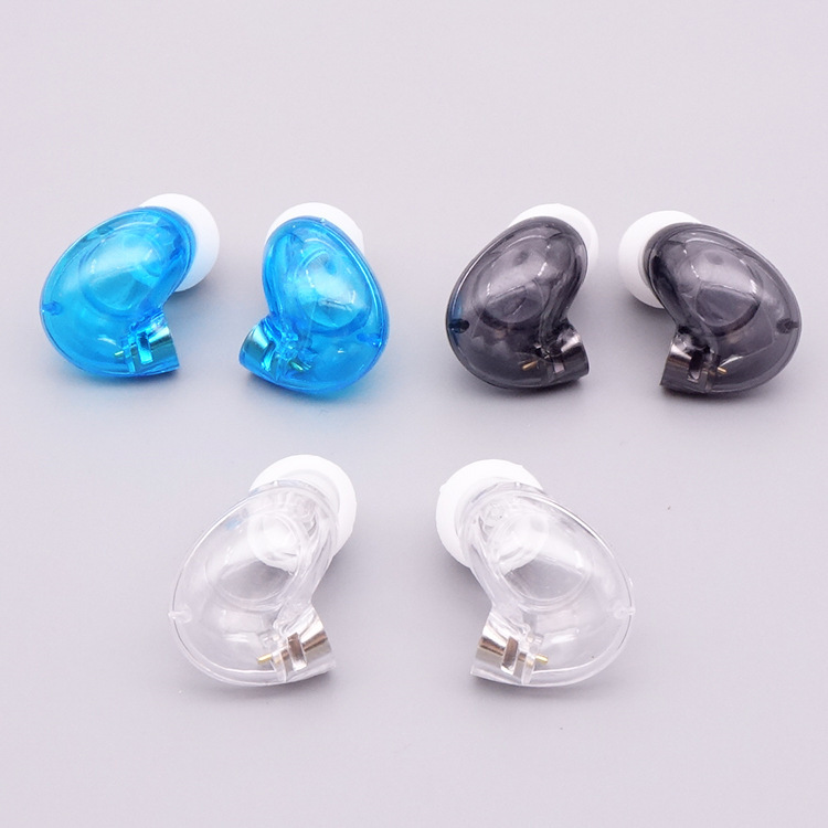 High transparent earphone shell 10mm speaker unit MMCX moving iron ring iron DIY earphone shell SE215 SE846 shell