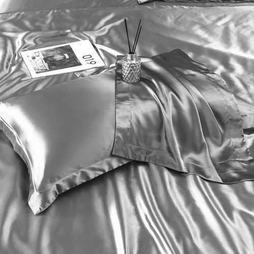 双面枕套桑蚕丝绸缎枕头套一对装单个凉爽枕48×74cm
