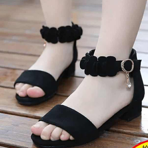 Girls 'sandals, new sand shoes, Korean style, middle and high school children's female students, summer flat casual children's princess shoes