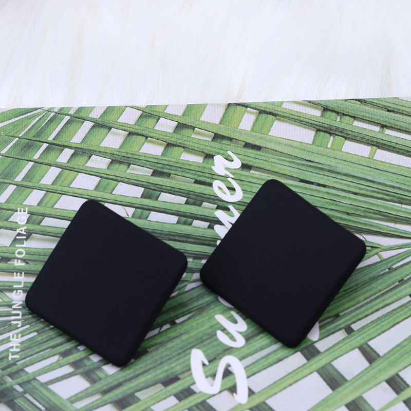 10g Weight Ear Studs Classification 1 Pair Quantity Daily Occasion Acrylic Material Geometric Pattern Women'S Gender Stoving Varnish Design Simple Style Style 1 Pair Simple Style Geometric Stoving Varnish Arylic Ear Studs 19