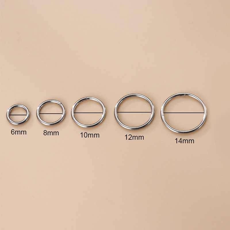 Nose Ring Classification 1 Piece Quantity 1 Piece Nose Rings & Studs Fashion Circle Pure Titanium Plating Nose Pin